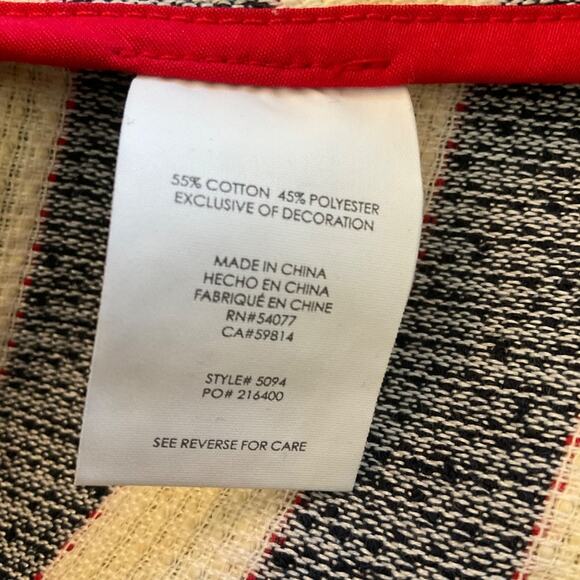 Cabi Cruise Tweed Blazer Nautical Striped Jacket Womens lady jacket beach preppy - Picture 4 of 14